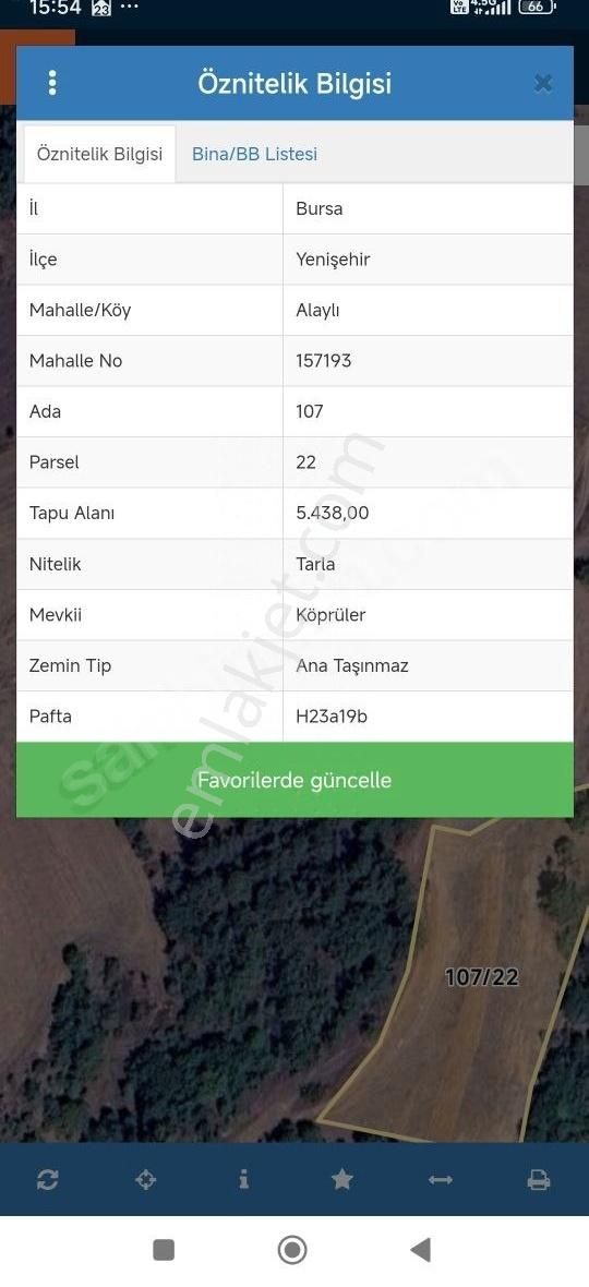 5400m İki Katlı Bağ Evi Ve Ahır Yapilabilen Ormana Cepheli