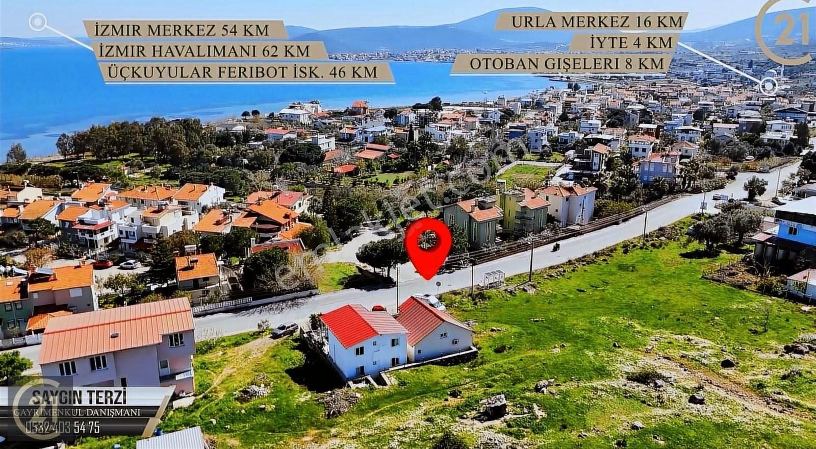 Gülbahçe Gümüşkoy'da Deniz Manzaralı Müstakil Dubleks 2+1