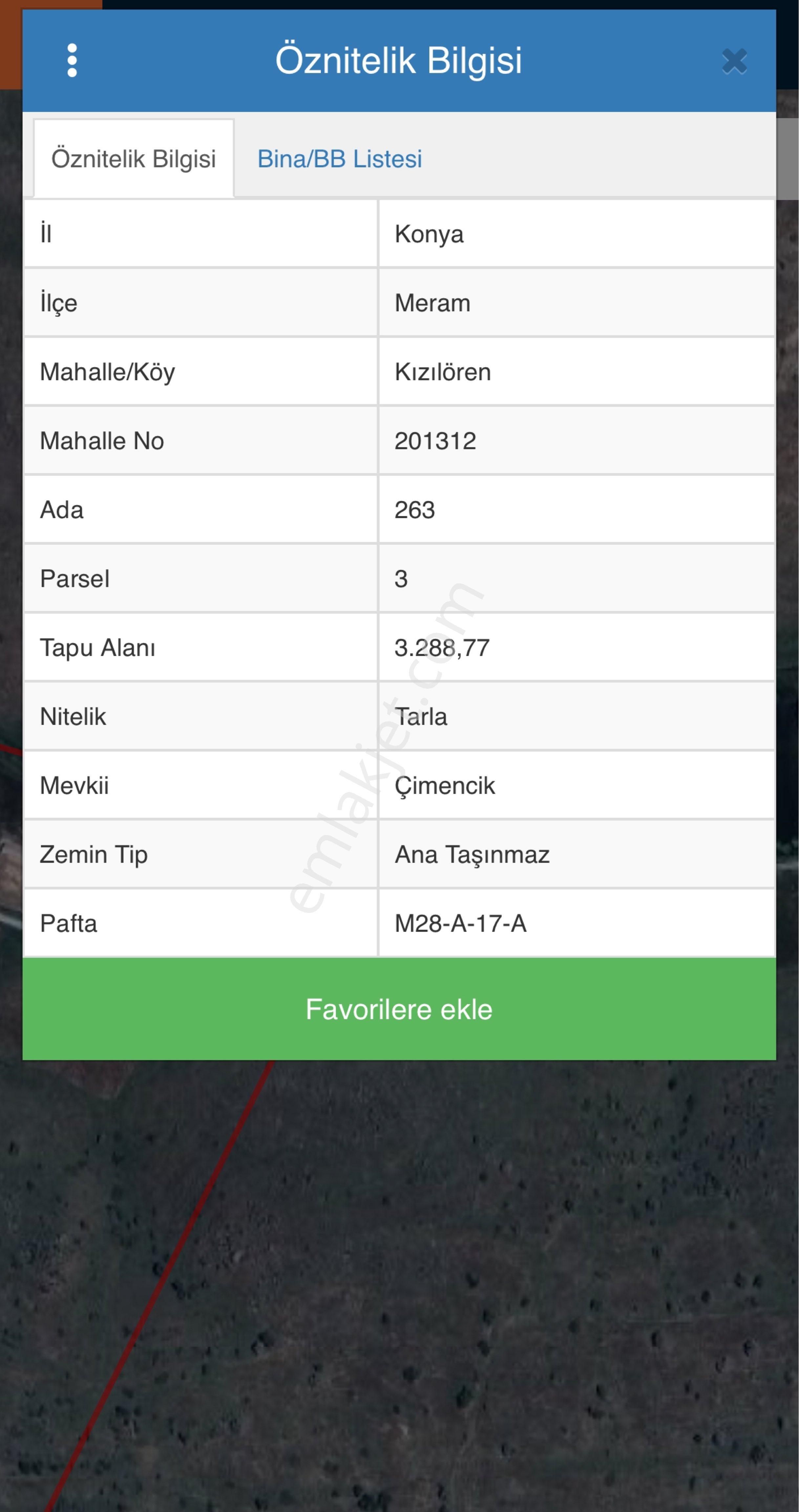Melsa Başodadan Meram Kızılörende Satılık Tarla - Görsel 2
