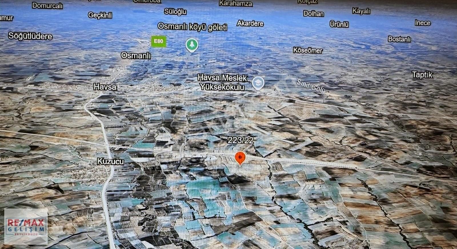 Edirne Havsa Cumhuriyet Mah.de Müstakil Tapulu 6.890m2 Tarla