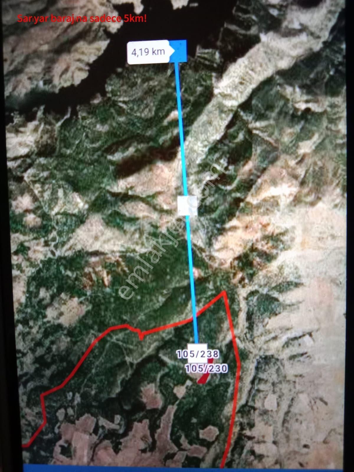 🚀 Yatırım Fırsatı! 32.000 M² Sarıyar Barajı Yakınında – Tarım, Turizm, Madencilik Potansiyelli