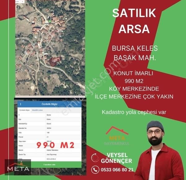 Köyiçi İmarlı Satılık Yol Üstü 990 M2 Arsa