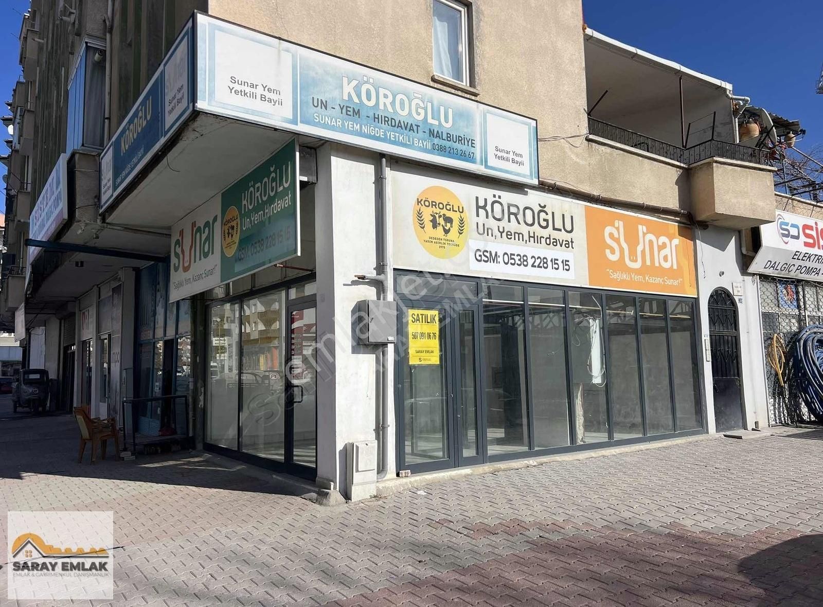 Saray Emlak'tan Satılık Niğde Kale Mah. 50 M2 Köşe Başı Dükkan