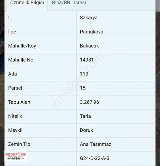 Bakacak'ta Asfalt Kenarı 3.267 M² Yerimiz Satılıktır