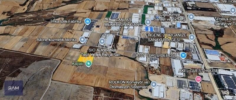 Tekirdağ Ergene Ulaş'ta Satılık 14.658 M2 Sanayi Arsası