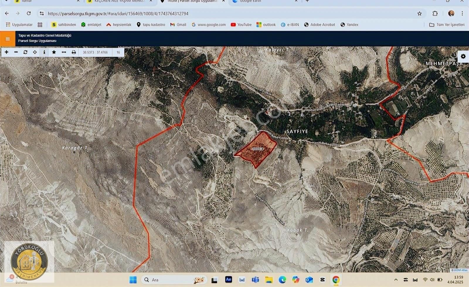 Satılık Kayısı Bahçesi
