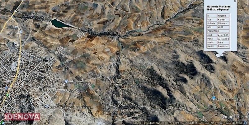 İdenova'dan Kırşehir Kaman Müderris'de Satılık 24.372m² Tarla