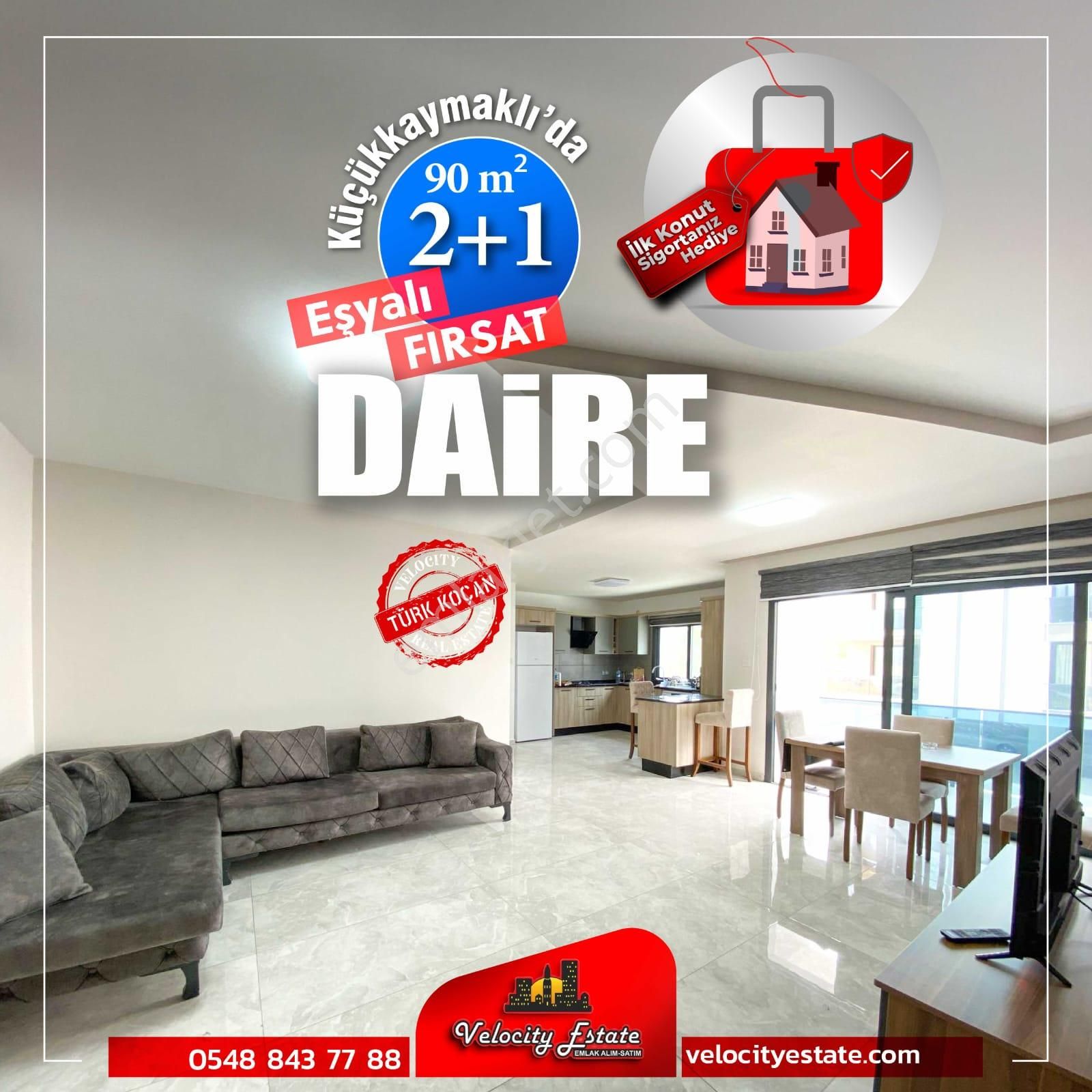 Lefkoşa Küçük Kaymaklı’da Eşyalı 2+1 Satılık Daire
