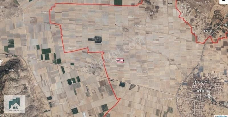 Kuleönünde 21 611 Metrekare Tek Parça Satılık Yatırımlık Tarla