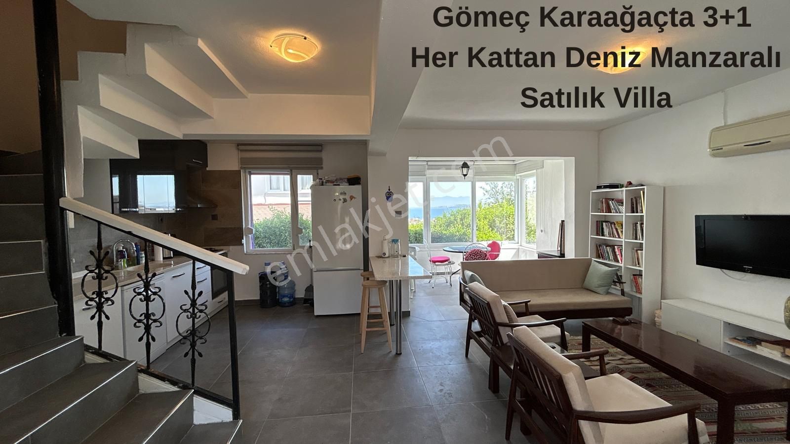 Gömeç Karaağaç 3+1 Site İçinde Deniz Manzaralı Satılık Villa