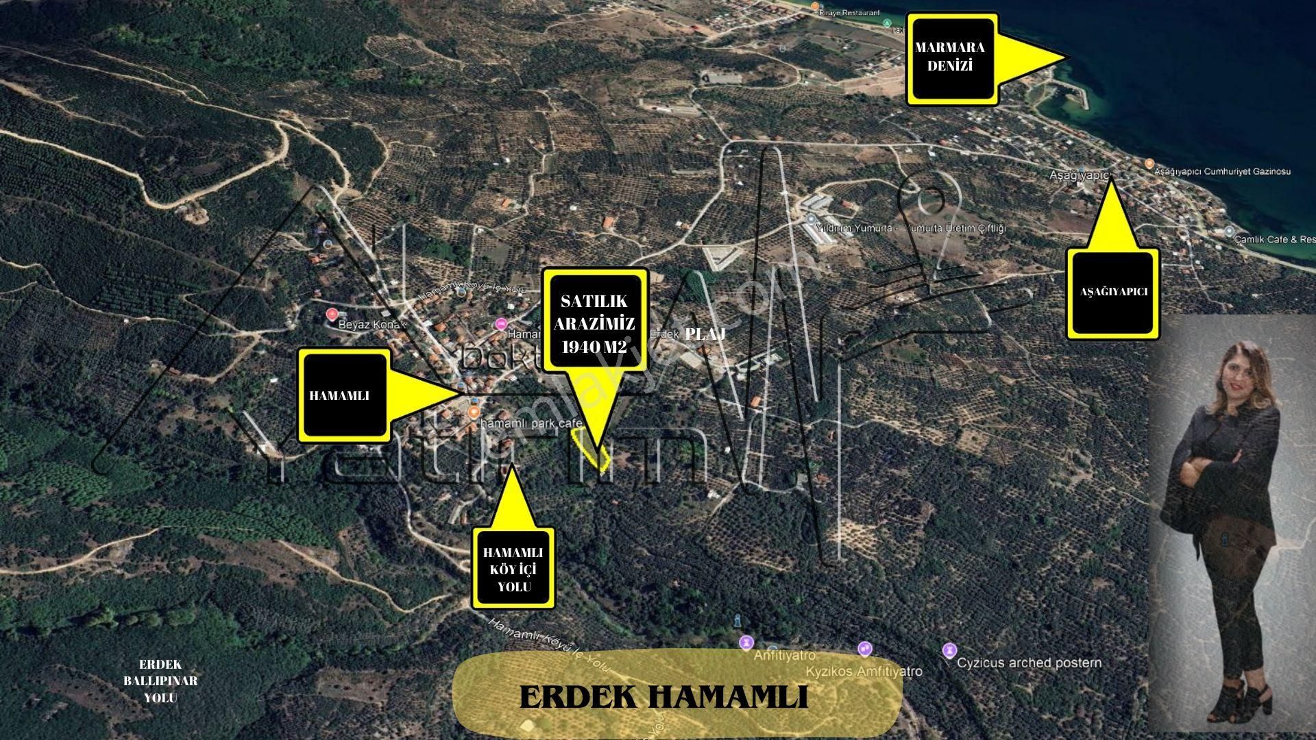 Erdek Hamamlı Mahallesinde İçerisinde Tiny House Bulunan Satılık Arazi