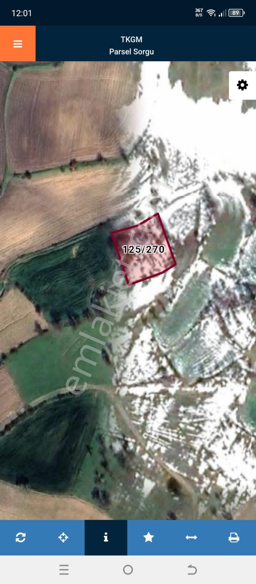 Edirne Enez Vakıf Köy'de Satılık Arazi