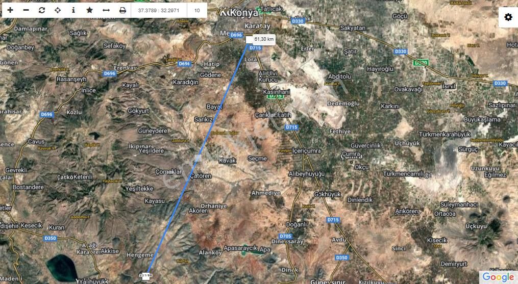 Talha Tozduman'dan Akören Avdan'da Müstakil Tapulu 5.609m2 Tarla
