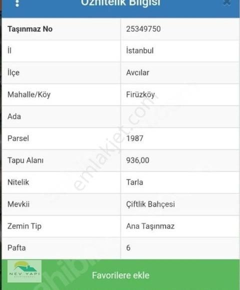 ** Nev Yapı Arsa Ofisinden 936 M² Göle Sıfır ** - Görsel 10