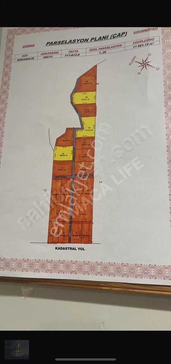 Edirne Kırcasalih Fırsat 731 M2 Satılık.