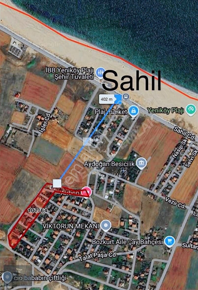 Arnavutköy Yeniköy Sahile Yakın Kupun Yer