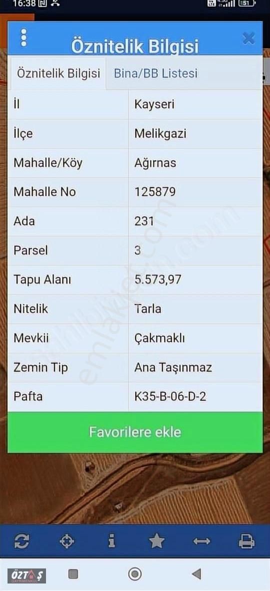 Ağırnasta Acill Satılık Resmi Yola Cepheli Tarla