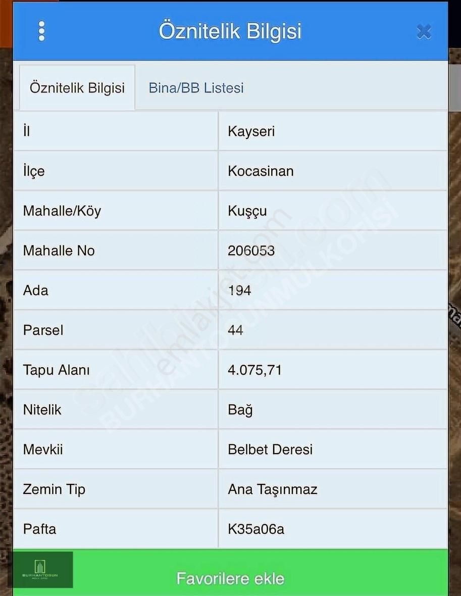 Acil Satılık Bağ Kuşçu Da