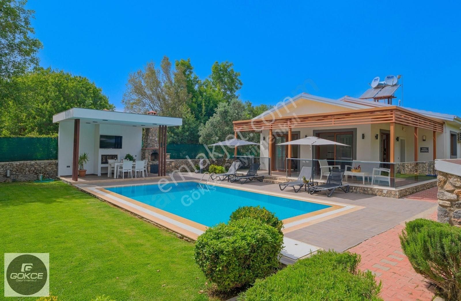 Kayaköy'de Uzun Dönem Kiralık Villa (ısıtmalı Havuz)