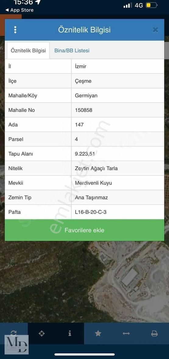 Germiyan Mevkii Yola 200 M Cepheli Satılık Tarla