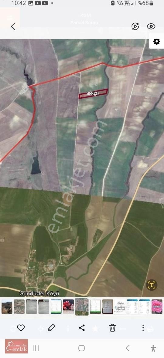 Edirne Keşan Gündüzler Köyü Satılık Tarla