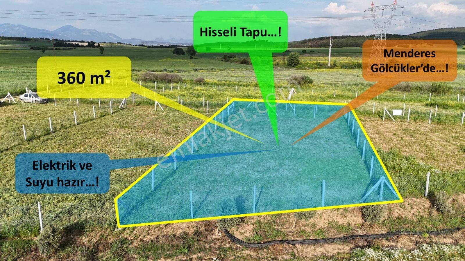 Menderes Merkeze Yakın Gölcükler Hisse Tapulu 360 M2 Elektrik Su İzmir