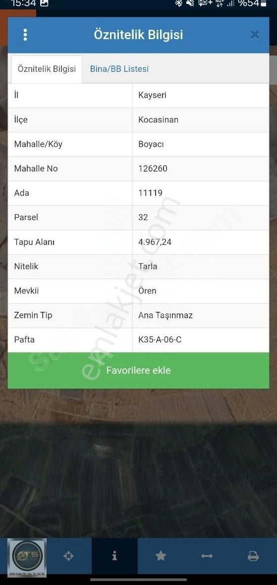 Boyaci Mahallesınde 4967 M2 Satılık Tarla