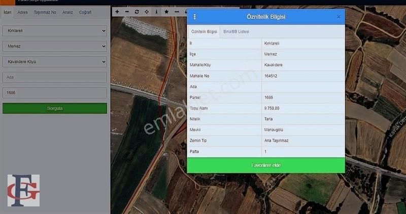 Kırklareli Merkez Kavakdere Köyün Dibi Fırsat Tarla