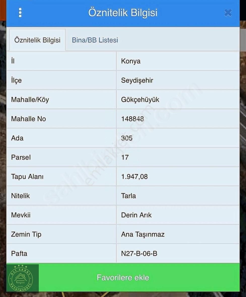 Gökçehüyük'te Kaçırılmayacak Fırsat Arazi