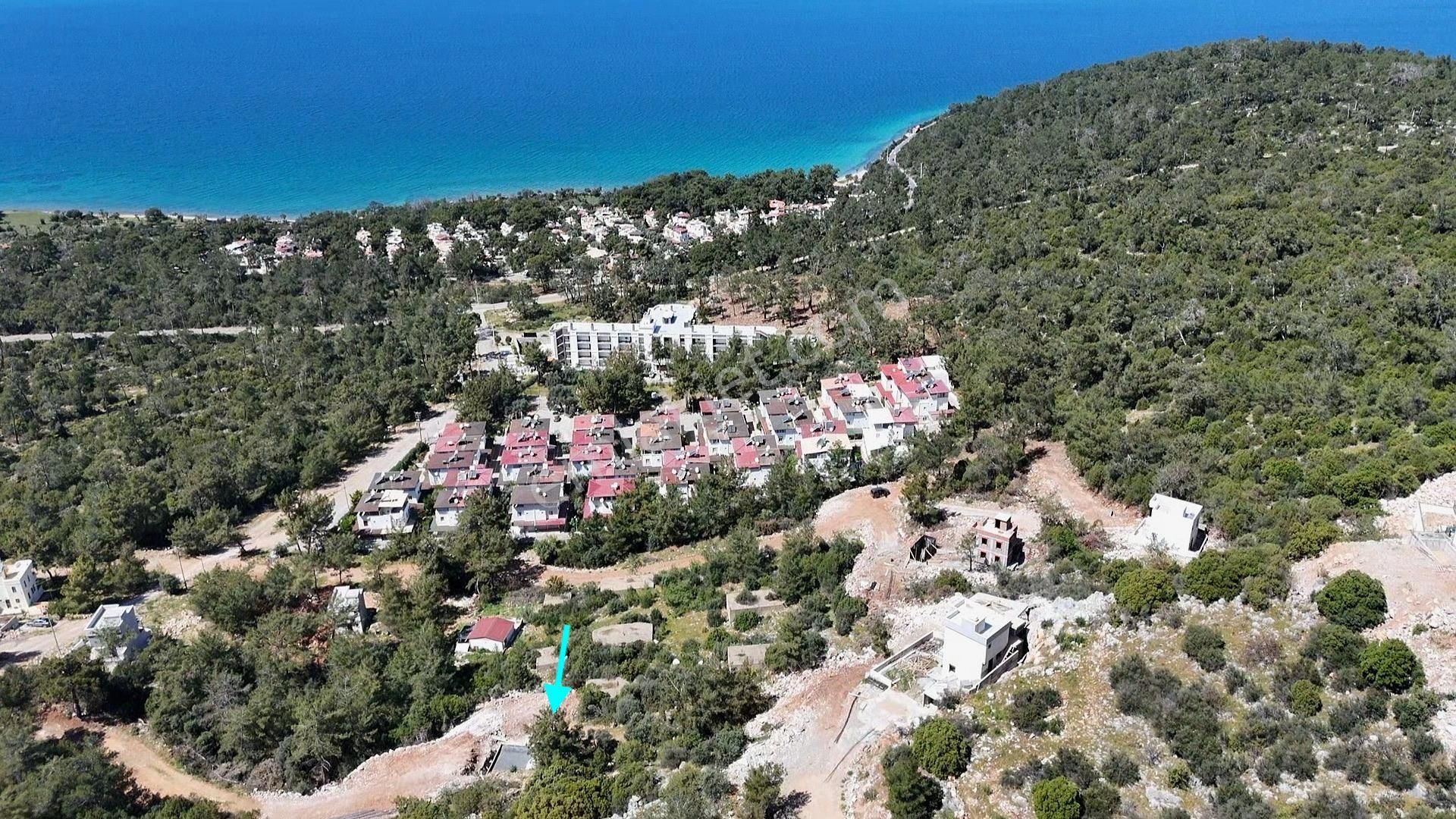 Didim Akbük Deniz Manzaralı İmarlı Projeli Villa Arsası 212 M2