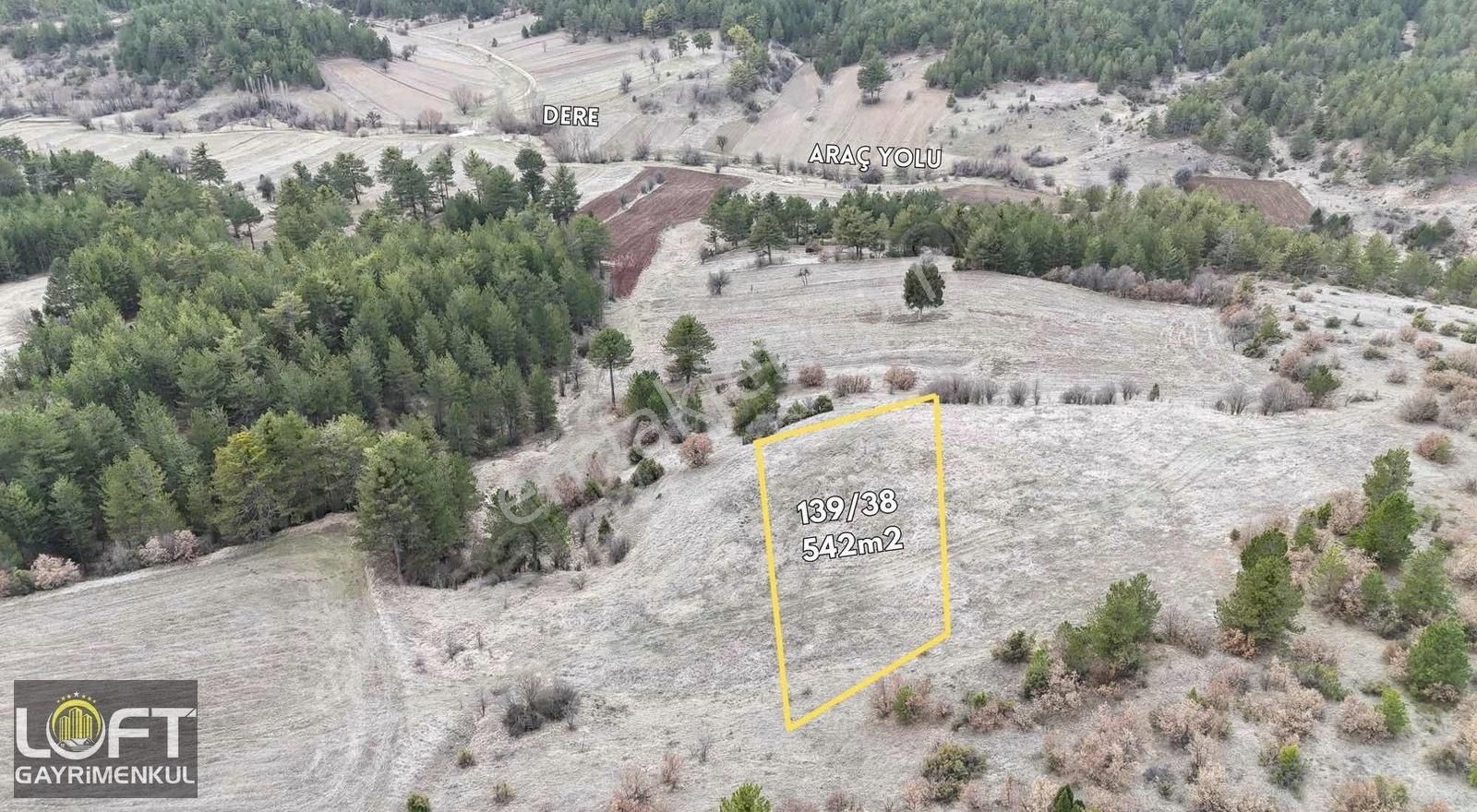 Kütahya Merkez İshakçılar Köyü Fırsat 542m2 Tarla