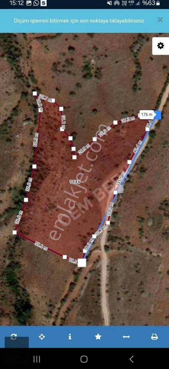 Yeşilyurt Cafanada Eski Köyün Üst Yamacında Satılık Arazi
