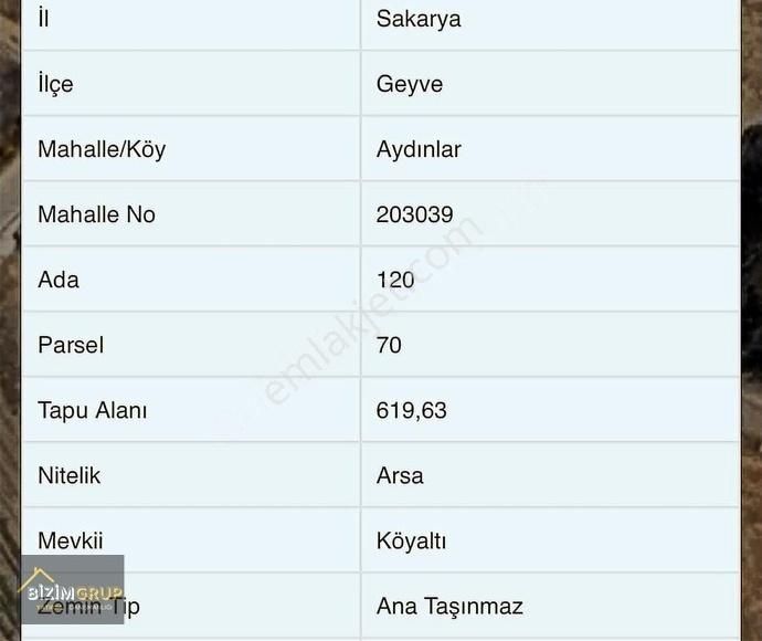 Aydınlar Mahallesi %40 Konut İmarlı Arsa