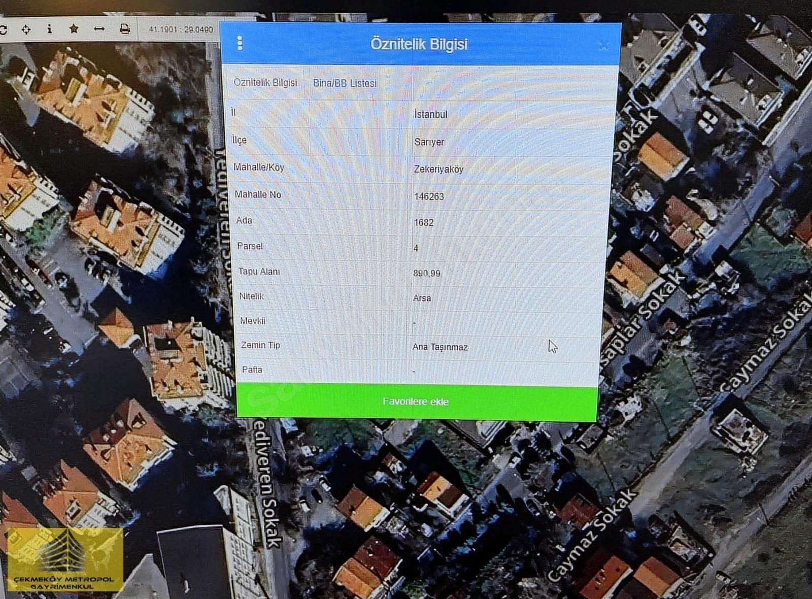 Zekeriyaköy'de Acil Satılık 213 M2 Yatırımlık İmarlı Arsa..