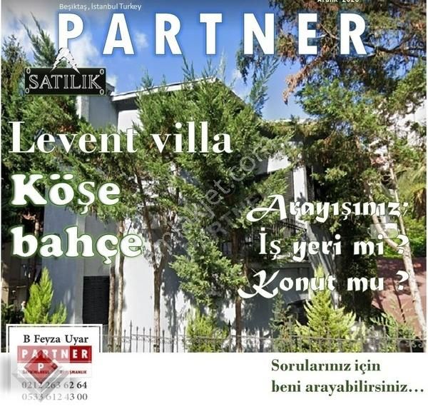 Levent 4.gazeteciler Ülgen Sokak 3+1 Bakımlı Köşe Villa