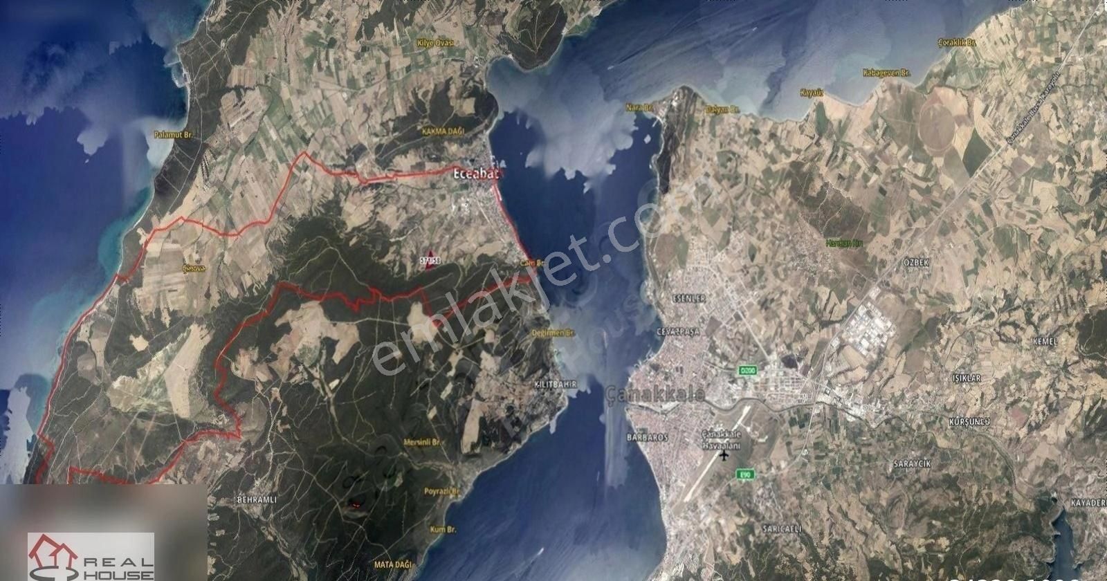Çanakkale Eceabat Merkezde Satılık 31.8 Dönüm Arazi