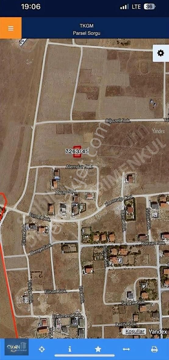 Gümüşyaka'da Acil Satılık Parka Cephe Kelepir Uygun Fiyatlı Arsa