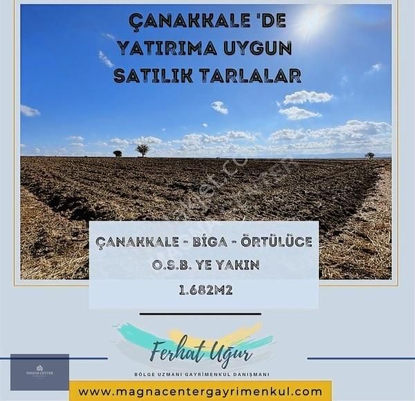 Magna Center Dan Biga Örtülüce De Yatırıma Uygun Satılık Tarla