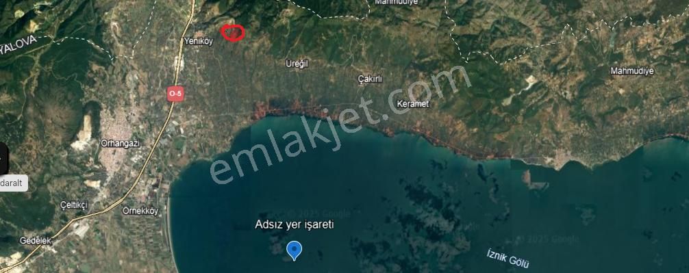 Acil ! Projelere Uygun İznik Gölü Üzerinde 8300m2 Satılık Arsa