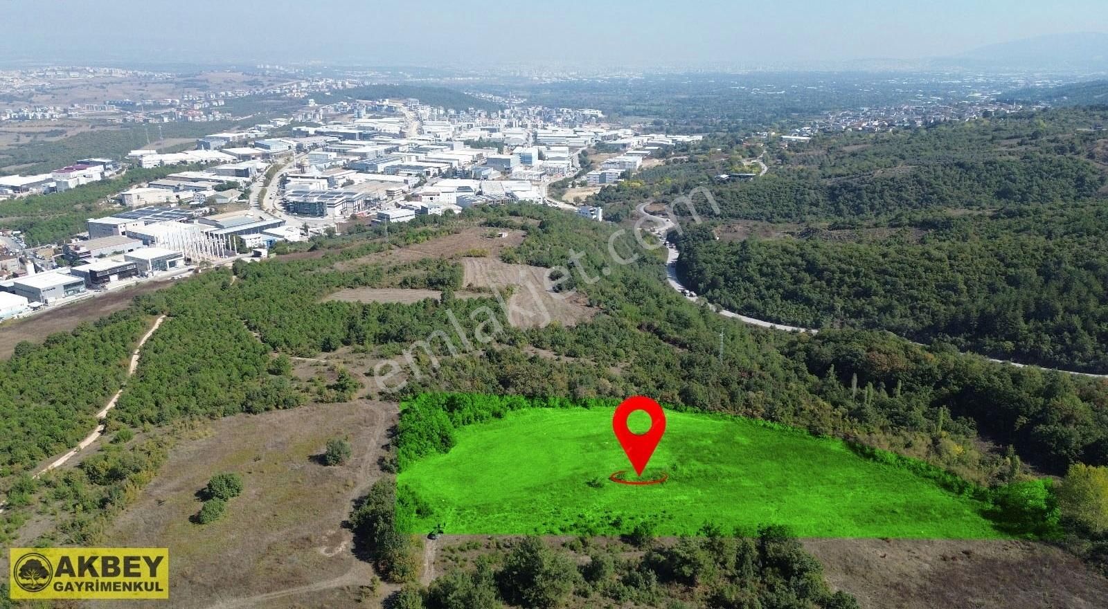 Akbey'den Kayapa Sanayi Karşısı İmar Beklenen Bölge 9538m² Arazi