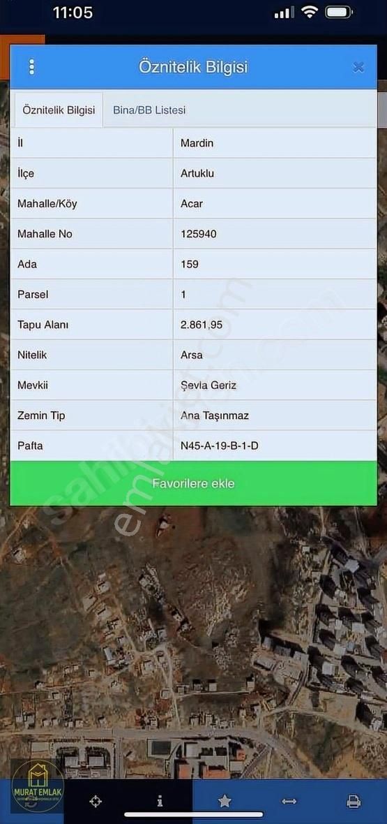 Murat Emlaktan Vefa Evleri Yani 255m2 Hisseli Arsa Satılıktır