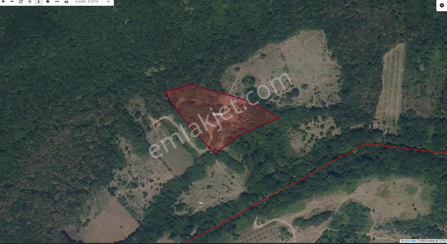 C21 Molla Team'den Kırklareli Kömürköy'de Satılık 9360m2 Tarla