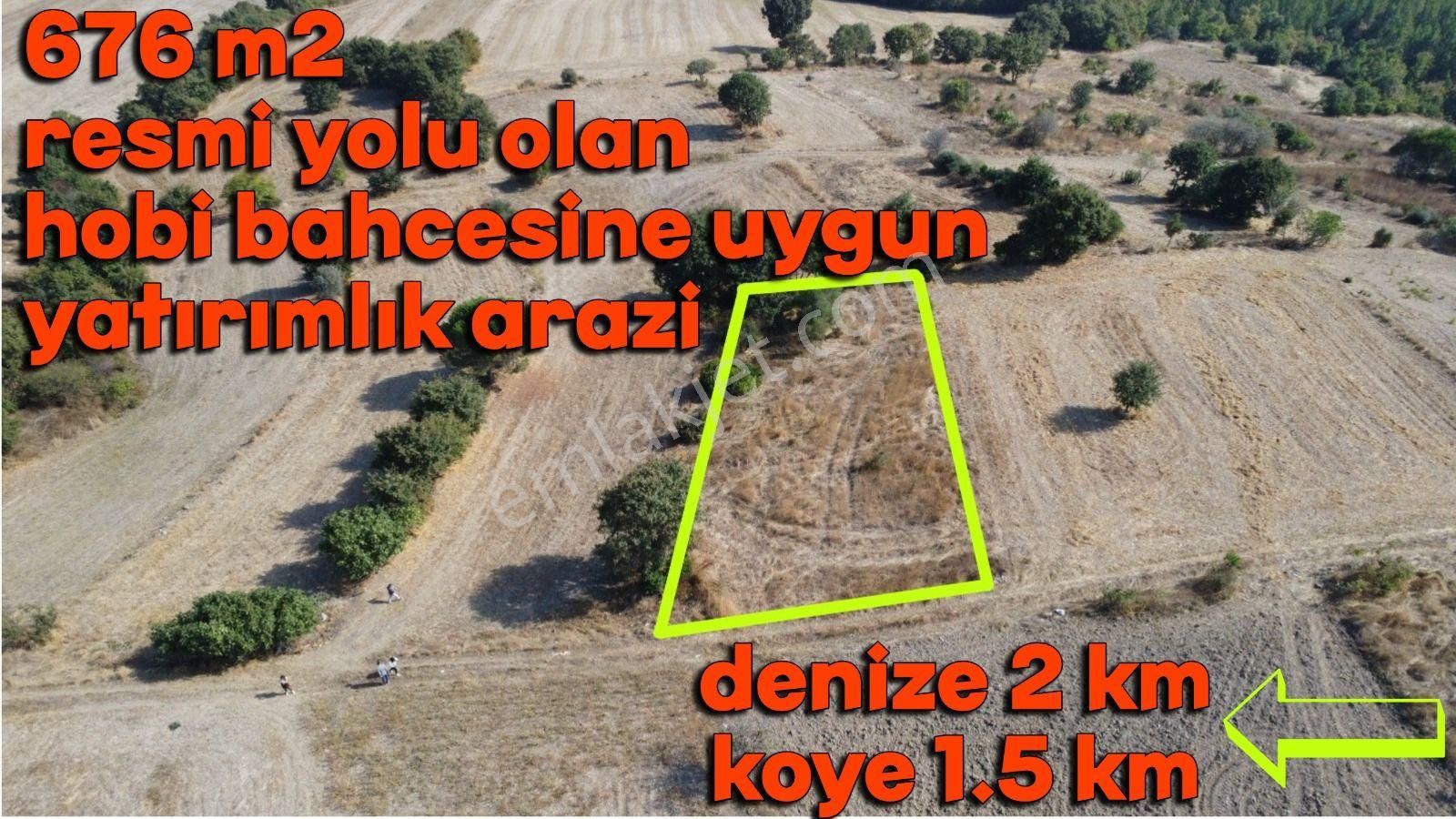 676 M2 Resmi Yolu Olan Hobi Bahçesine Uygun Yatırımlık Arazi