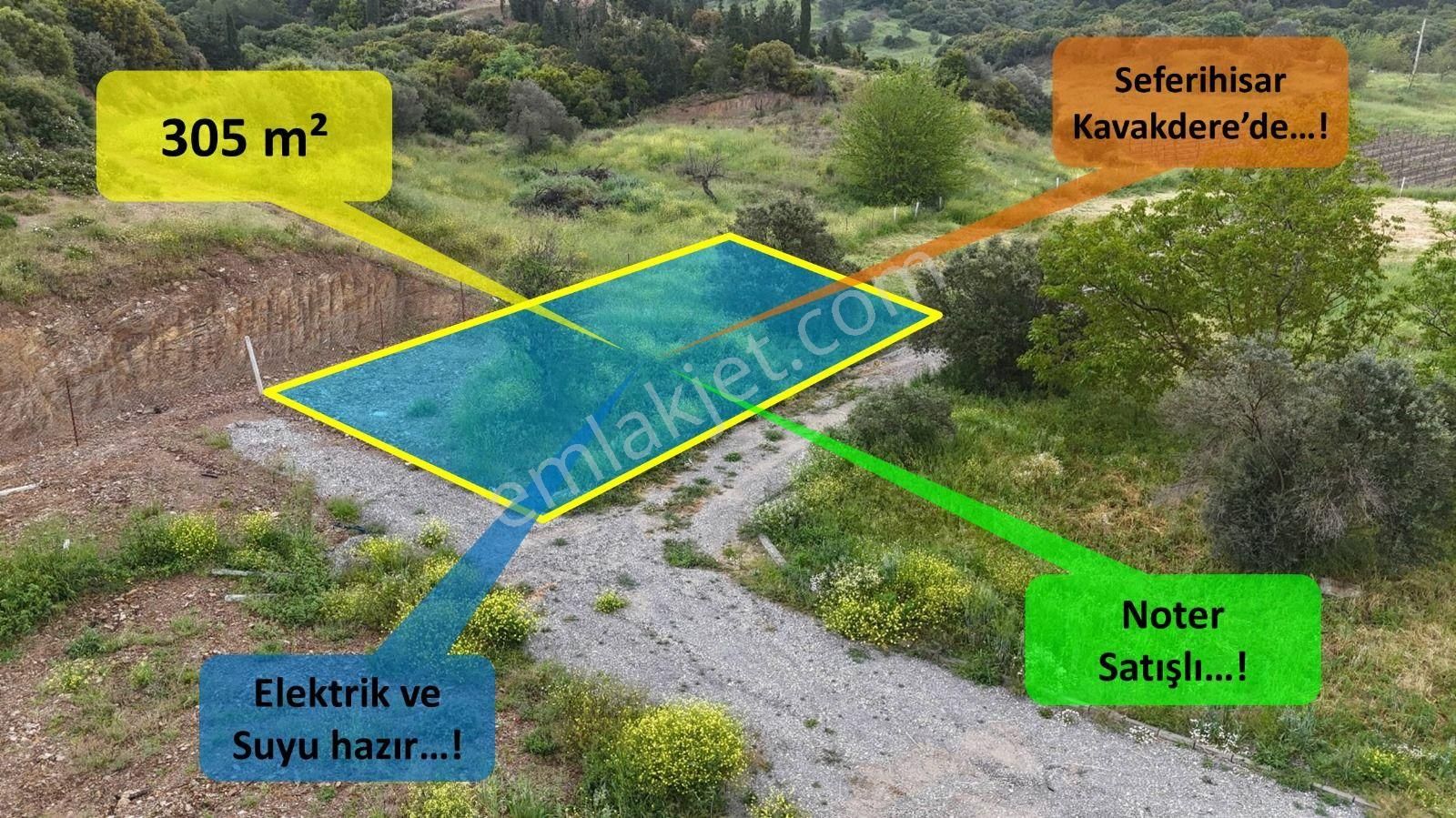 Anayola Denize Yakın Seferihisar Kavakderede Noter Satışlı Elektrik Su Köşe Arsa