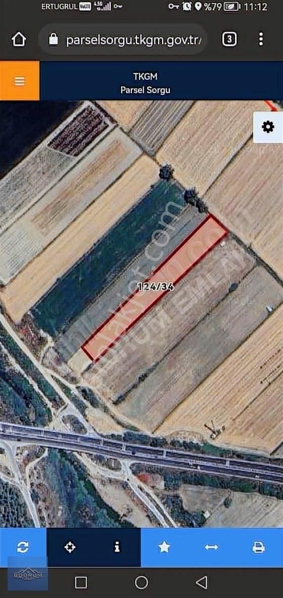 Bodrum Havalımanı Yanı 6 Dönüm Arazi Yolu Var