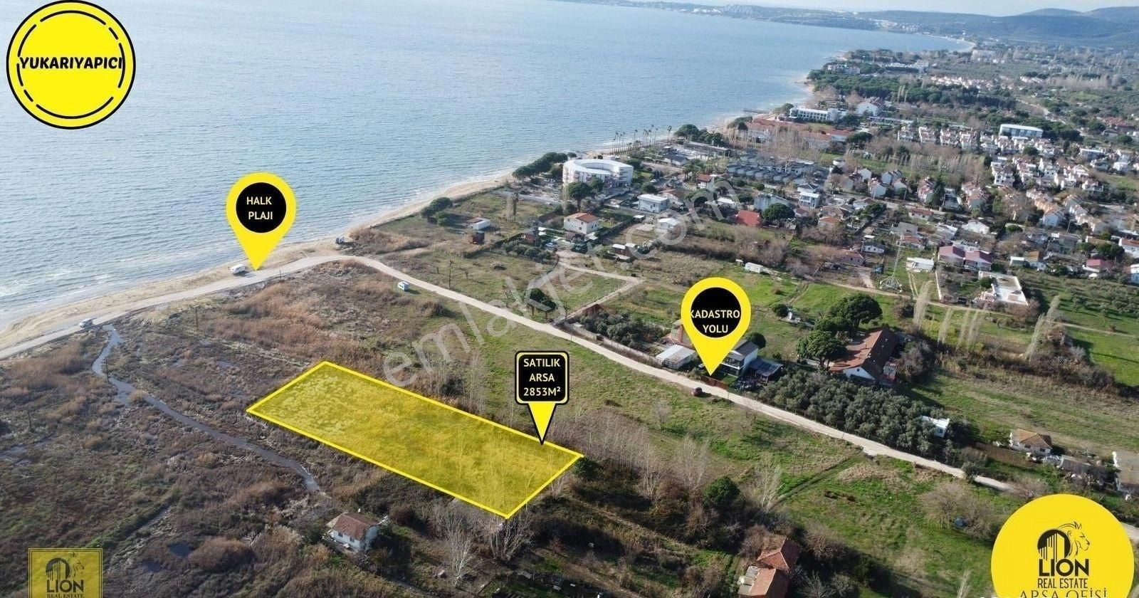 🟨⬛lıon Emlak'tan Erdek Belkısta Denize Sıfır 2853 M² Satılık Arazi⬛🟨 - Görsel 3