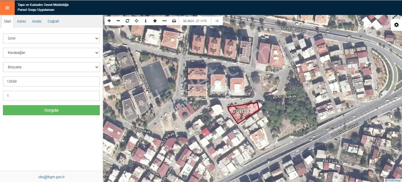 Karabağlar Sevgi Mahallesi 178m2 Ticari+konut İmarlı Satılık Arsa - Görsel 3