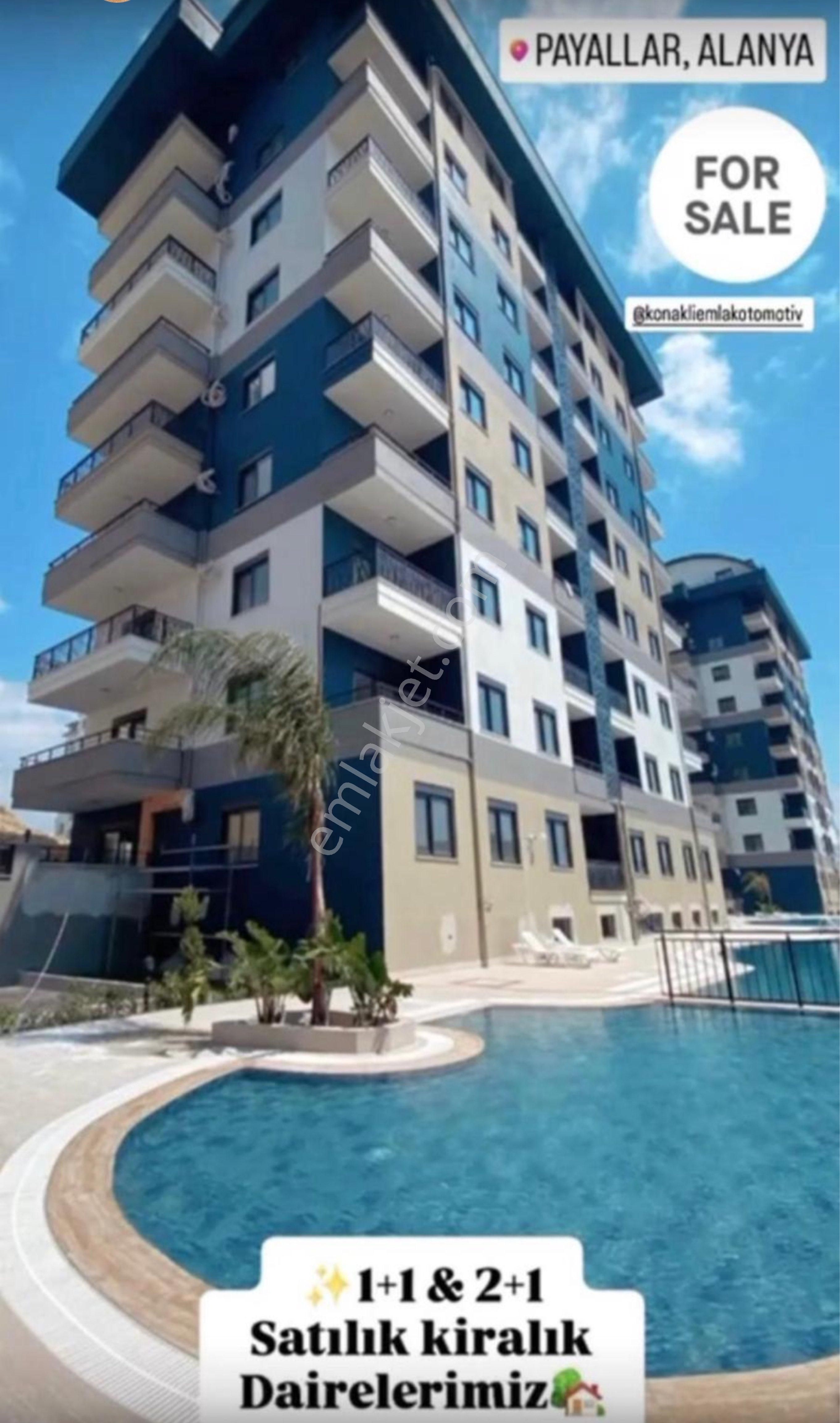 Alanya Payallar 1+1 Satılık Full Aktiviteli Lüx Daire