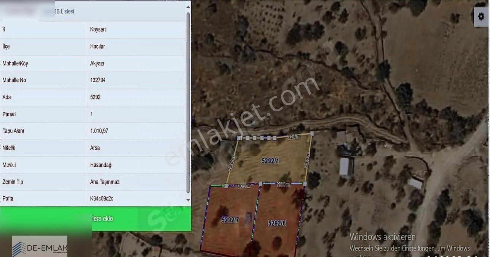 Değer Gyo Hacılar/akyazı İnşaate Hazır 3 X 1010m2 Villa Arsası