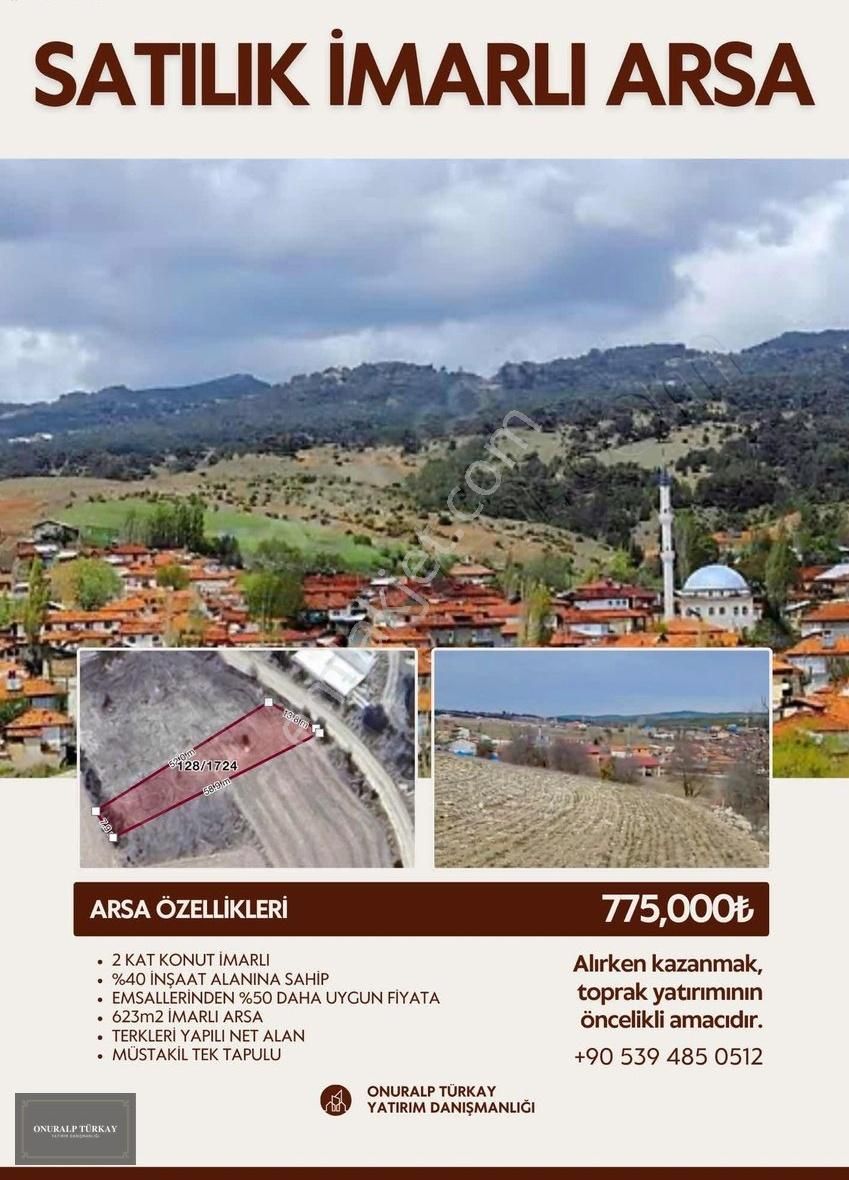 2 Kat Konut İmarlı 623m2 İmarlı Arsa Bölgenin En Değerli Yeri